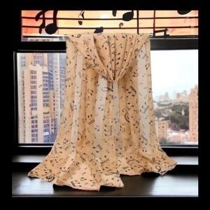 Music Note Scarf
